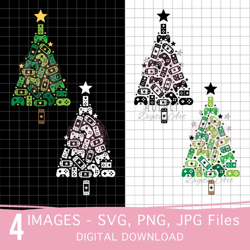 Christmas Game Controller SVG Bundle, Christmas Joysticks SVG, Funny Gamer Christmas SVG, Christmas Tree Gamer Svg, Game Controller Assemble Tree Svg, X-mas Tree Gaming Lover Svg, Game Controller Tree SVG Png, Game Christmas Tree, Christmas Game svg
