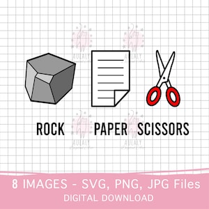 Rock Paper Scissors, Cricut SVG, Rock, Paper, Scissors, Thanksgiving Costume, Funny Christmas SVG, Christmas costumes, Matching Rock Paper
