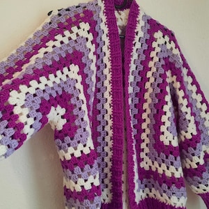 cardigan fait main au crochet