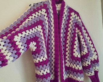 cardigan fait main au crochet