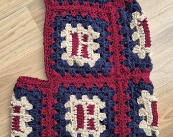Granny square crochet balaclava – Handmade balaclava – One size fits all – Vintage winter balaclava – Acrylic yarn – Unisex