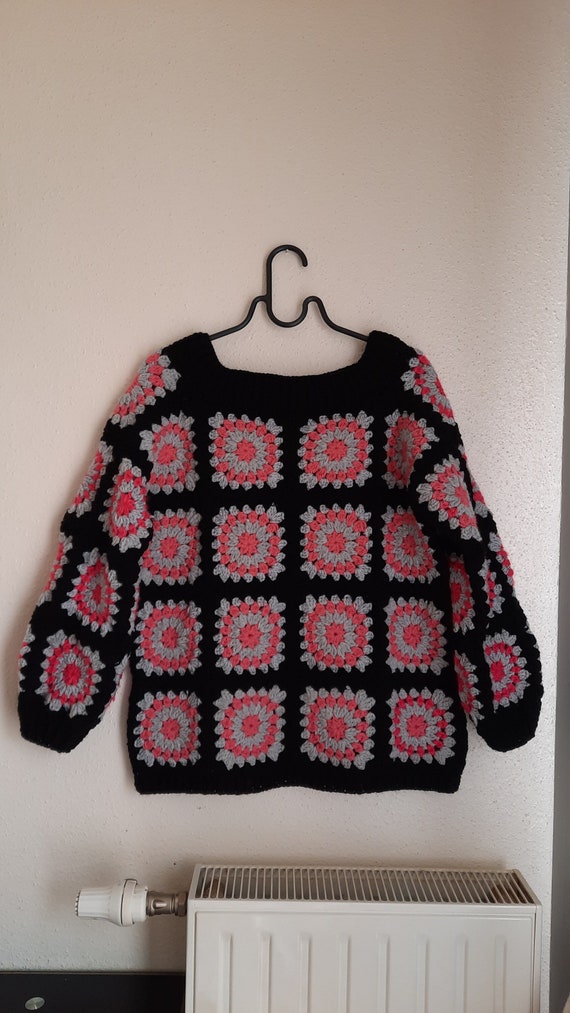 Crochet Sweater, Handmade Sweater With Grandmother Patterns