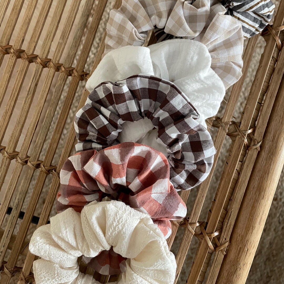 Cotton Hair Scrunchie, 7 Colors to Choose From. - Etsy