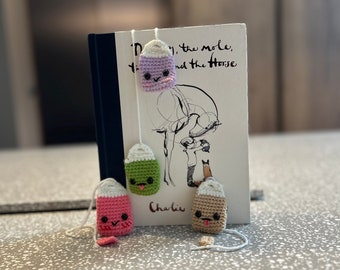 Cute Crochet Teabag Bookmark