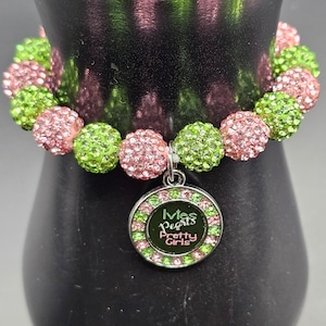 AKA Bracelet with Chic Charm 2: Elevate your style with this trendy sorority-inspired piece