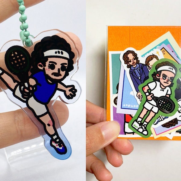 Stefanos Tsitsipas | Acyclic Keychain / Stickers Pack (9 Stickers)