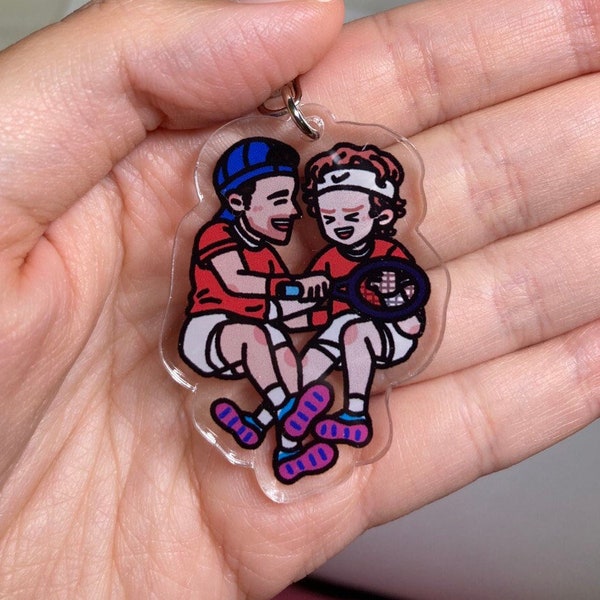 Rublanov (Rublev & Khachanov) | Clear acrylic keychain with metal clasp