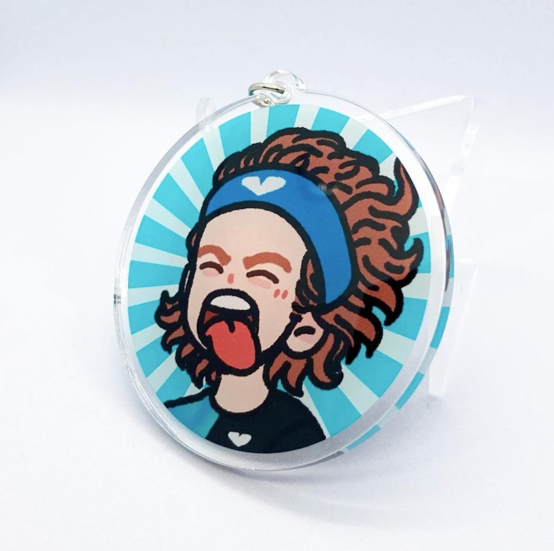 Andrey Rublev Forehand Bweh | Clear Acrylic Keychain With Metal Clasp ...