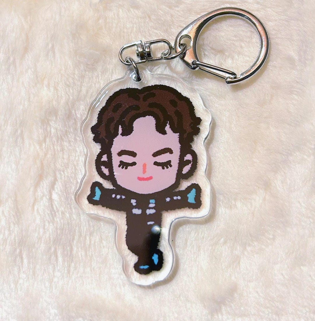 Charles Leclerc and George Russell | Clear Acrylic Keychain With Metal ...