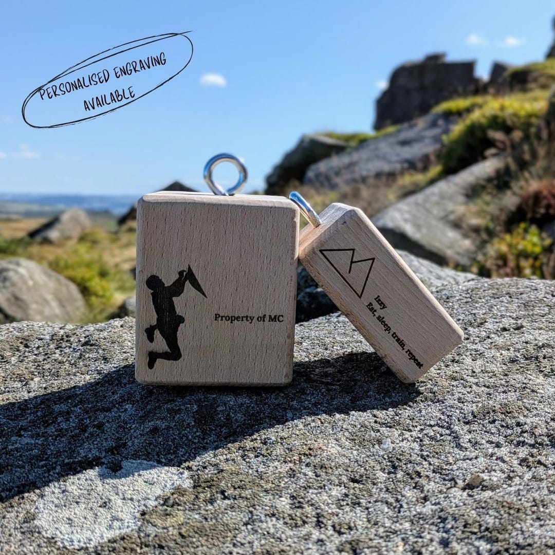 Personalised Beech Wood Pinch Block: Climbing Training Gift - Etsy