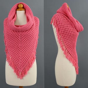 Padrão de cachecol com capuz em crochê waffle, xale boho (padrão em PDF)