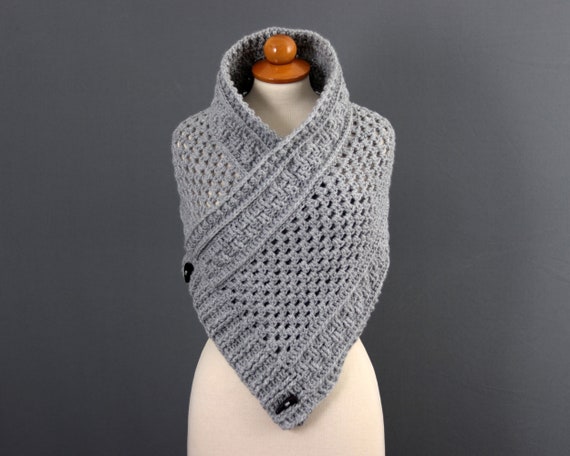 Crochet Cowl Pattern, Crochet Scarf Pattern, Easy Crochet Scarf, Crochet Cape Pattern, Crochet Cowl Scarf, Crochet Textured Scarf Pattern