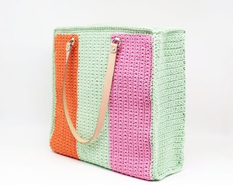 Crochet Bag Pattern, Crochet Market Bag Pattern, Crochet Tote Bag, Crochet Beach Bag, Crochet Bag Tote, Easy Bag Pattern, Crochet Purse Bag