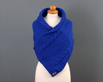 Royal Cables Crochet Cowl Scarf Pattern (PDF Download)