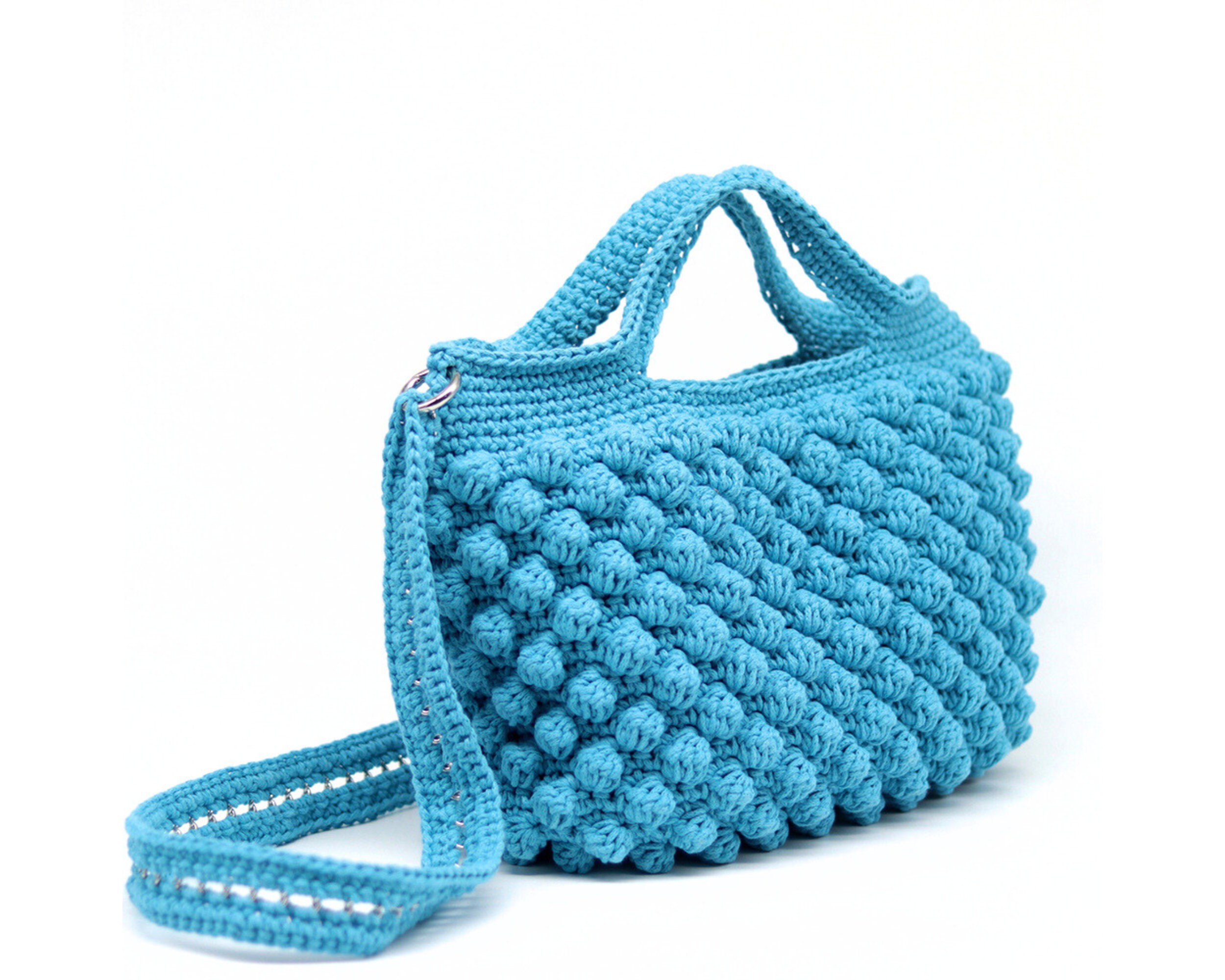 ショルダーバッグ gimaguas Sand crochet Fisherman shoulder bag Crochet Bag Pattern, Crochet Summer Bag, Crochet Beach Bag