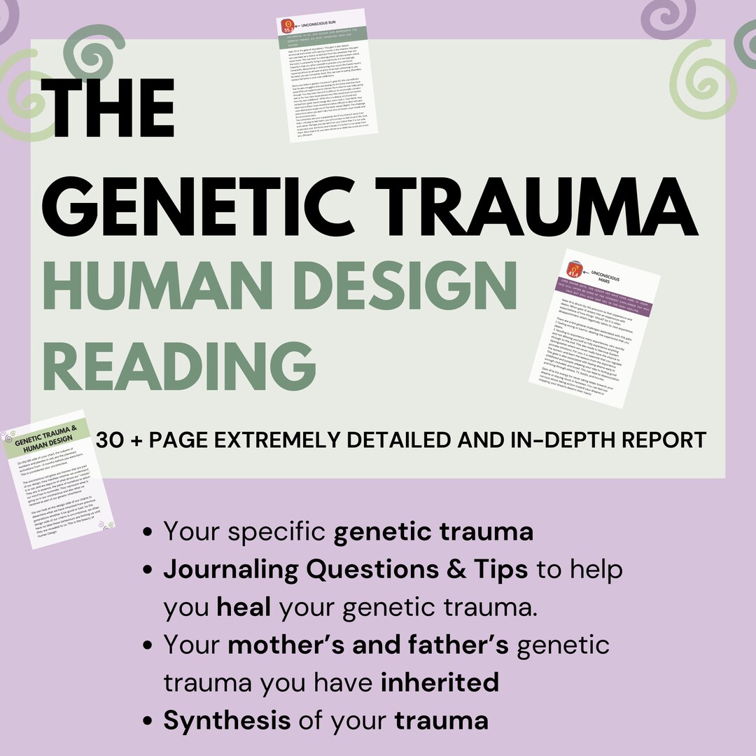 Trauma Human Design Reading Etsy