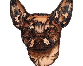 Chihuahua 3D Wood Wall Art