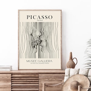 Picasso Kuss Druck | Picasso Druck | Picasso Wandkunst | Ausstellungsdruck | Picasso Poster | Ausstellung Wall Art | Digitaler Download