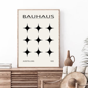 Affiche de l&#39;exposition Bauhaus : impression d&#39;art géométrique vintage (téléchargement numérique)