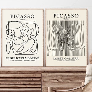 Picasso Exhibition Prints Set: The Love, The Kiss (Digital Download)