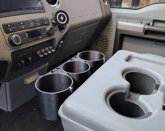 3x Cup Holder | REPLACES HEADREST | 2011-2026 Ford F150/F250/F350/F450 Superduty