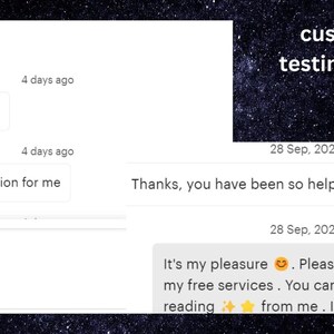 May include: A digital graphic displaying customer testimonials against a dark, starry background. The text includes phrases like I feel BETTER, Knowing the truth, More of confirmation for me, and Thanks, you have been so helpful.