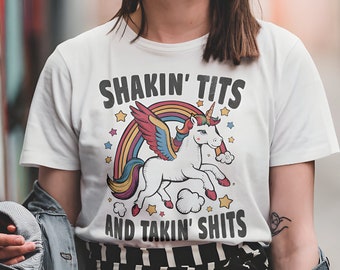 Funny Unicorn Meme T-Shirt: Sarcastic Inappropriate Humor Tee