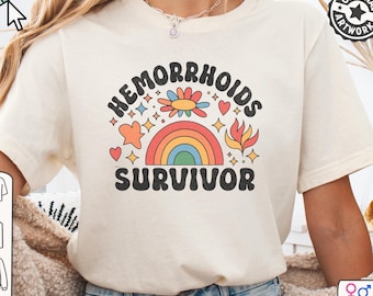 Hemorrhoids Survivor T-Shirt: Funny Inappropriate Humor Tee