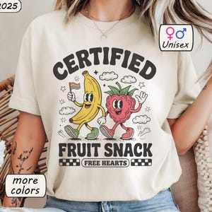 Certified Fruit Snack Comfort Colors® Shirt Support LGBTQ Gift Proud Ally Tshirt Gay Pride Month Tee Equality Gifts Retro Cute Fruits Shirts