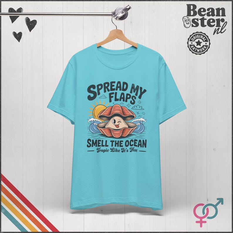 Spread My Flaps Smell The Ocean Shirt Funny Unhinged Summer Tshirt Gag Gift Exchange Girls Trip Embarrassing Beach Tee Prank Vacation Shirts Turquoise
