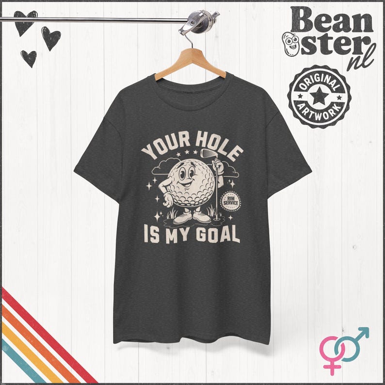 Your Hole is My Goal Shirt Inappropriate Tshirt Funny Golf Gift Offensive Sweatshirt Unhinged Tee Gen Z Meme Prank Gifts Embarrassing Tee Dark Heather