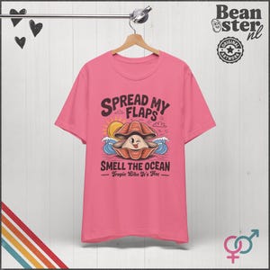 Spread My Flaps Smell The Ocean Shirt Funny Unhinged Summer Tshirt Gag Gift Exchange Girls Trip Embarrassing Beach Tee Prank Vacation Shirts Charity Pink