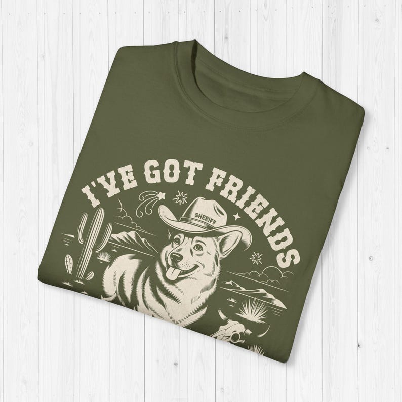 Custom Corgi Shirt Funny Personalized Corgi Gift Vintage Western Pembroke Welsh Corgi Tshirt Corgeek Gifts Ive Got Friends In Low Places Tee Hemp