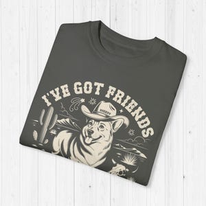Custom Corgi Shirt Funny Personalized Corgi Gift Vintage Western Pembroke Welsh Corgi Tshirt Corgeek Gifts Ive Got Friends In Low Places Tee Pepper