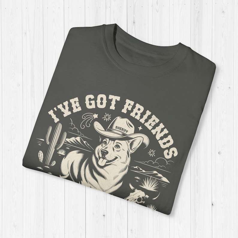 Custom Corgi Shirt Funny Personalized Corgi Gift Vintage Western Pembroke Welsh Corgi Tshirt Corgeek Gifts Ive Got Friends In Low Places Tee Pepper