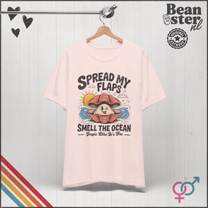 Spread My Flaps Smell The Ocean Shirt Funny Unhinged Summer Tshirt Gag Gift Exchange Girls Trip Embarrassing Beach Tee Prank Vacation Shirts Soft Pink