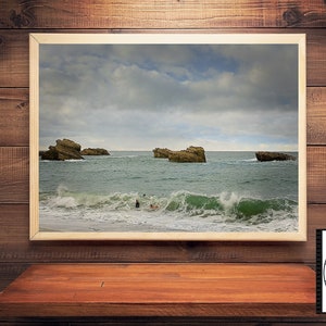 Image of the coast of the French Basque country. Saint Jean de Luz beach.