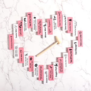 Personalized Couples Game | Romantic Block Tower for Two | Custom Date Night Gift Idea for Newlyweds, Anniversaries, Valentine's Proposal