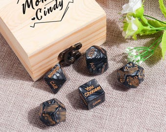 Personalized Date Night Dice - Date Night Gifts, Date Night Ideas, Gift For Couples, Date ideas
