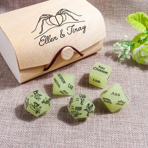 Personalized Date Night Dice,Custom Affection Dice,Gift For Couples, Custom Anniversary Gifts,Gift for Couples,Date Night Ideas