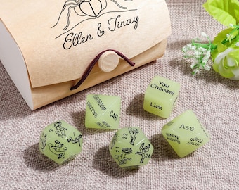 Personalized Date Night Dice,Custom Affection Dice,Gift For Couples, Custom Anniversary Gifts,Gift for Couples,Date Night Ideas