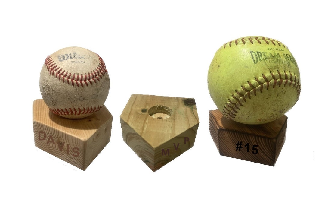 PERSONALIZED DINGER mvp Game Ball Holder Etsy