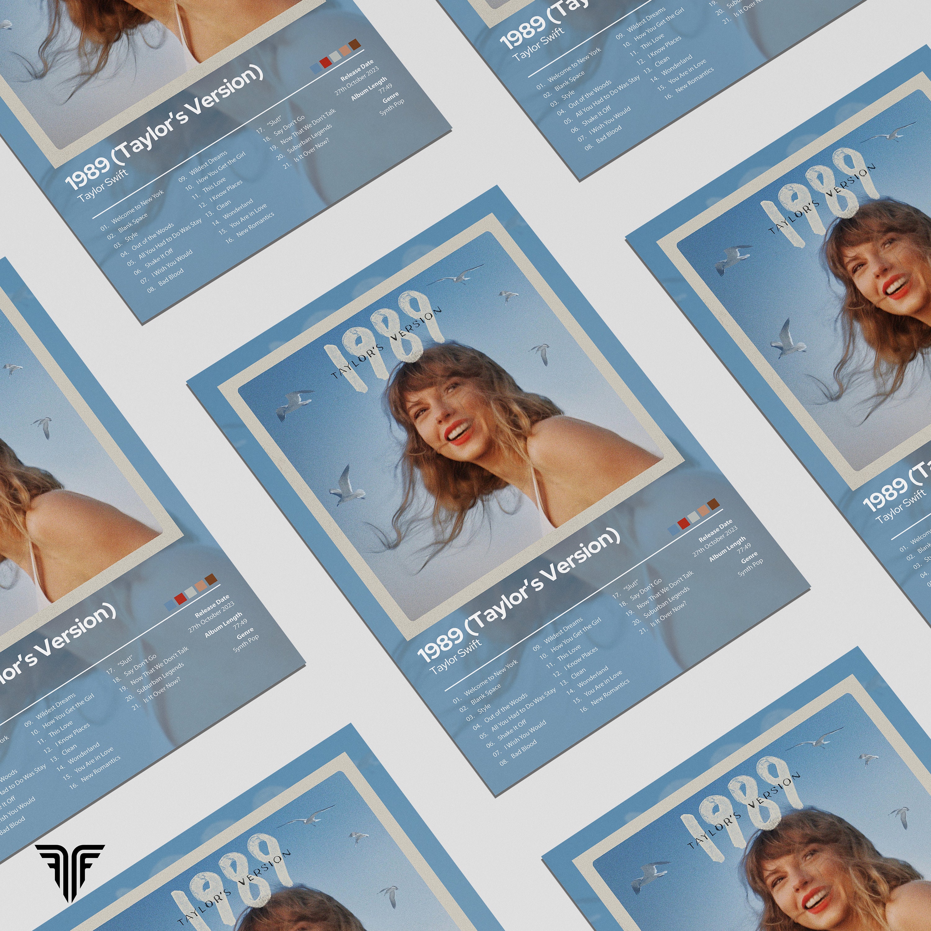 Discover Póster Taylor 1989 Álbum Merch taylor version The Eras Tour 2023 Regalo para Fan