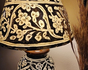 Lampy stołowe, Lampa ze skóry wielbłądziej, Światła, Lampa