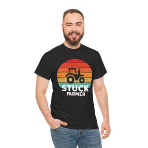 T-shirt rétro « Street Farmer coincé », citation humoristique sur l'agriculture, parodie, soutien aux agriculteurs, humour agricole