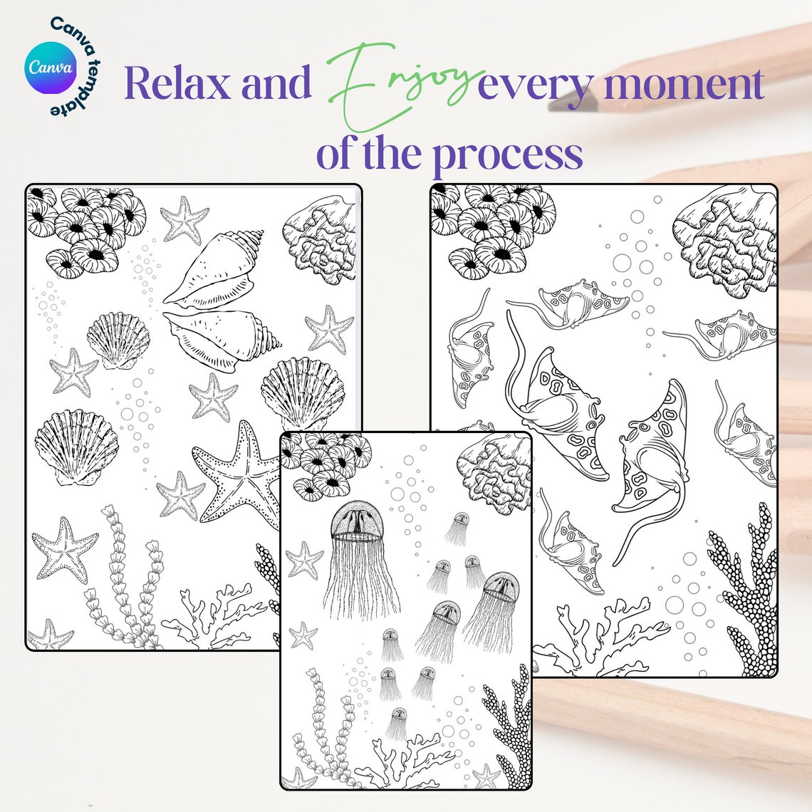 Printable Coloring Pages Seaworld Coloring Pages for - Etsy