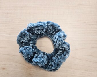 Teal Velvet Scrunchie