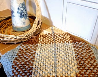 gewebtes Sitzkissen/Sitzunterlage 40x40cm | 100% Wolle | Strickfilz handgewebt verschiedene Farben, mehrfarbig und strukturgewebt