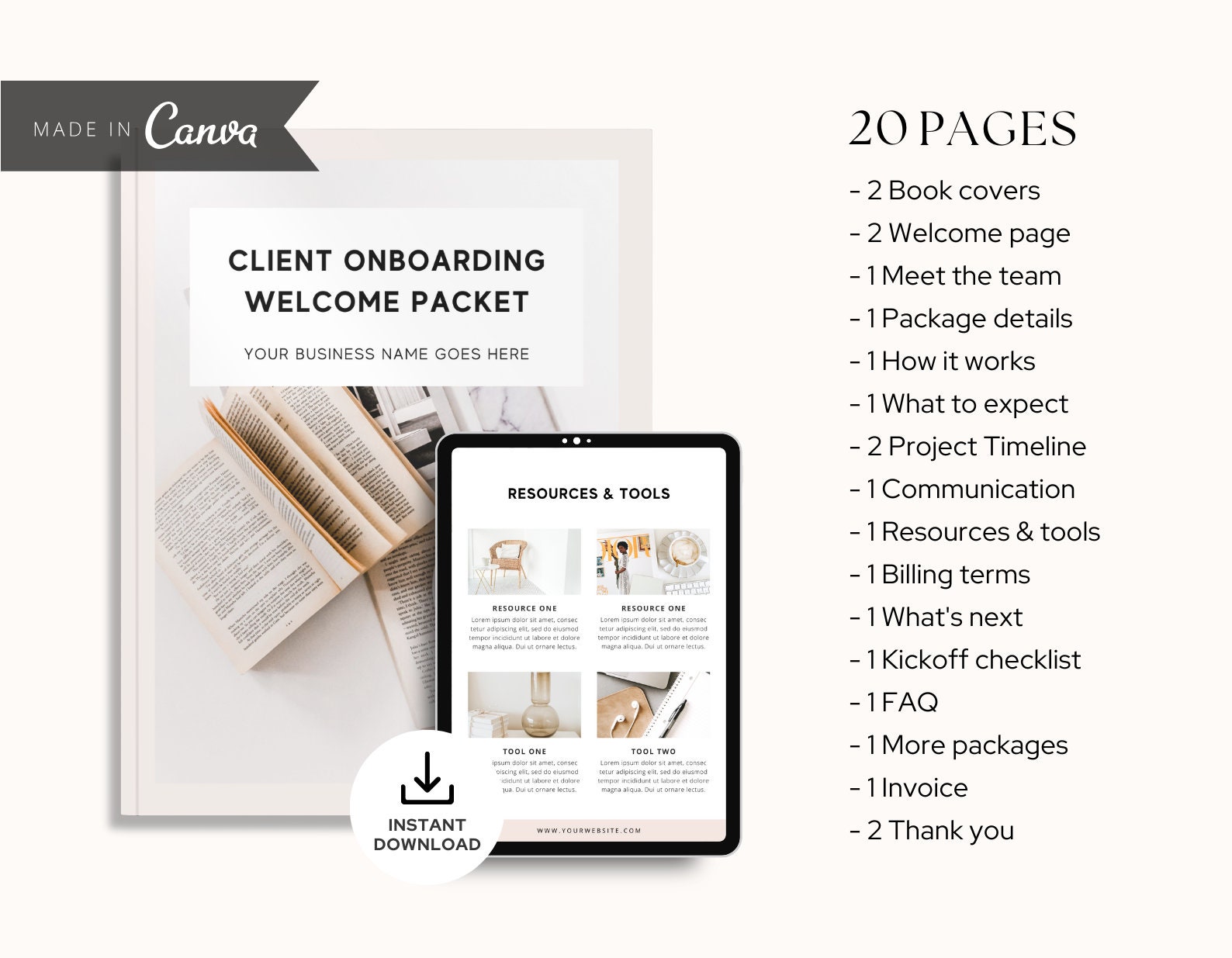 Client Packet Template Virtual Assistant Etsy