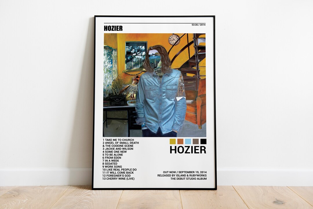 Hozier Posters Hozier Poster Tracklist Album Cover Poster Etsy